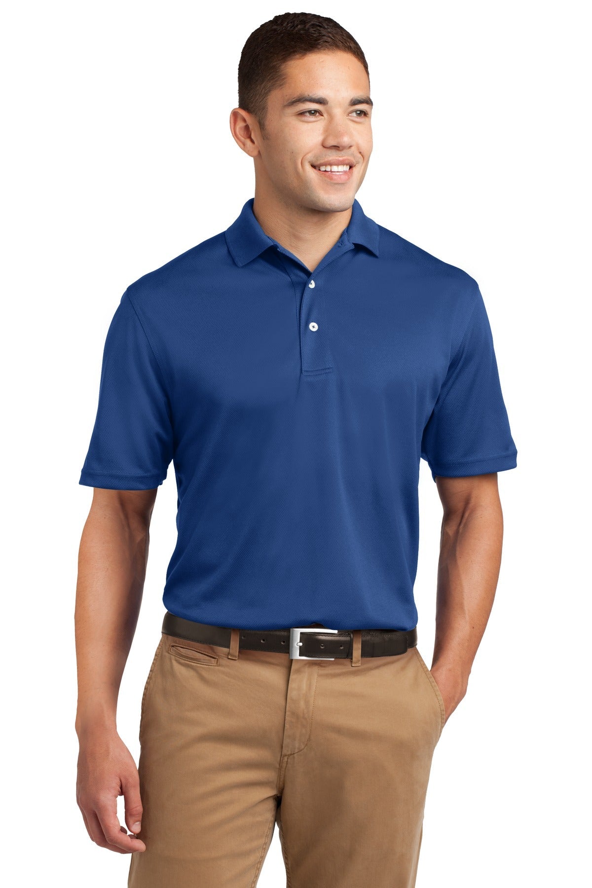 Front View of Royal Sport-Tek Dri-Mesh Polo. K469