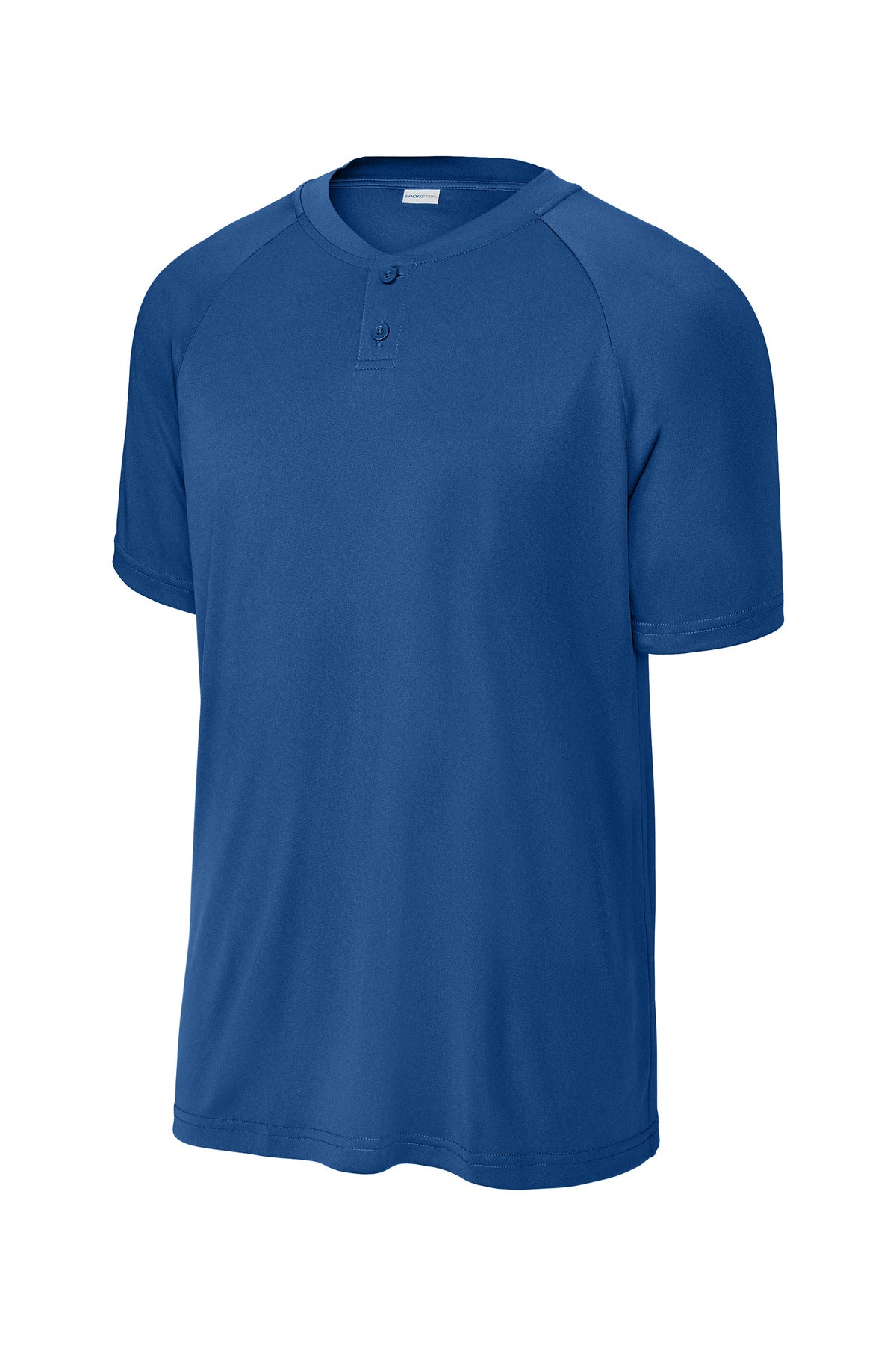 Front View of Royal Sport-Tek PosiCharge Competitor 2-Button Henley ST359