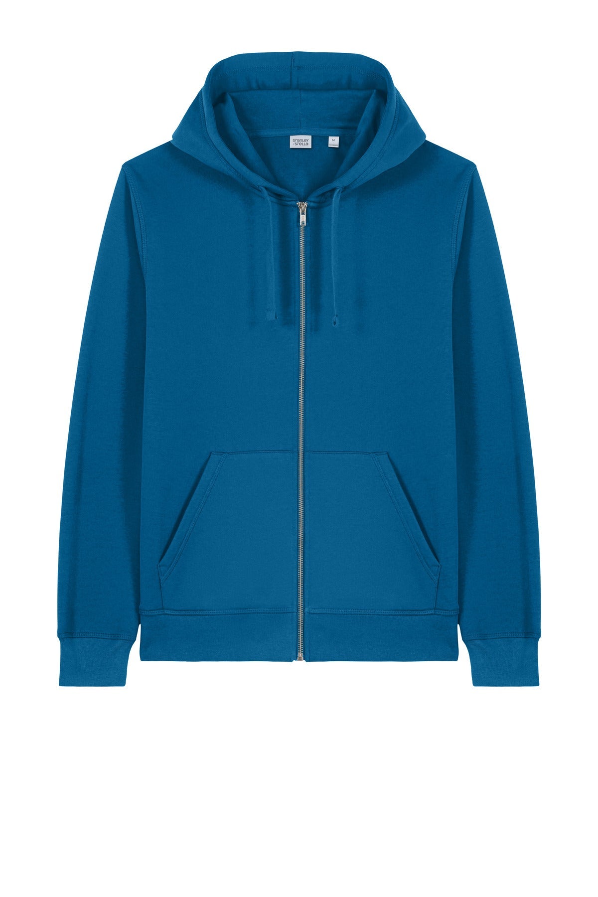 Front View of RoyalBlue Stanley/Stella Unisex Mixer Full-Zip Hooded Sweatshirt SXU011