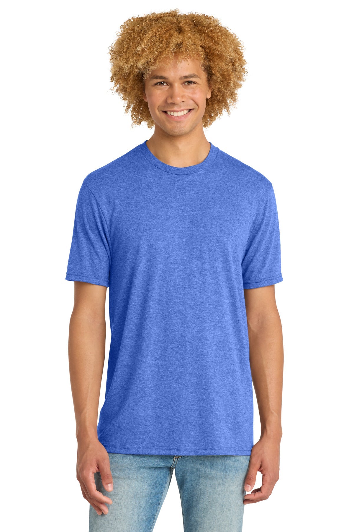 Front View of RoyalFrost District Perfect Tri DTG Tee DM130DTG