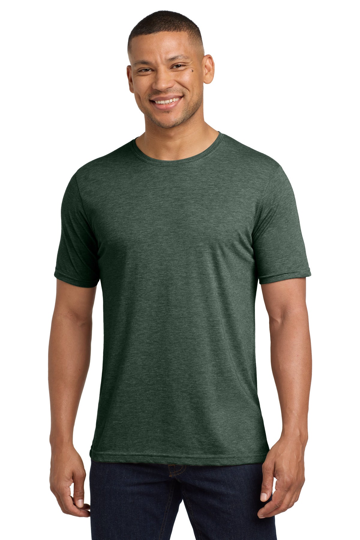 Front View of RoyalPine Next Level Apparel Adult Poly/Cotton Tee. NL6200