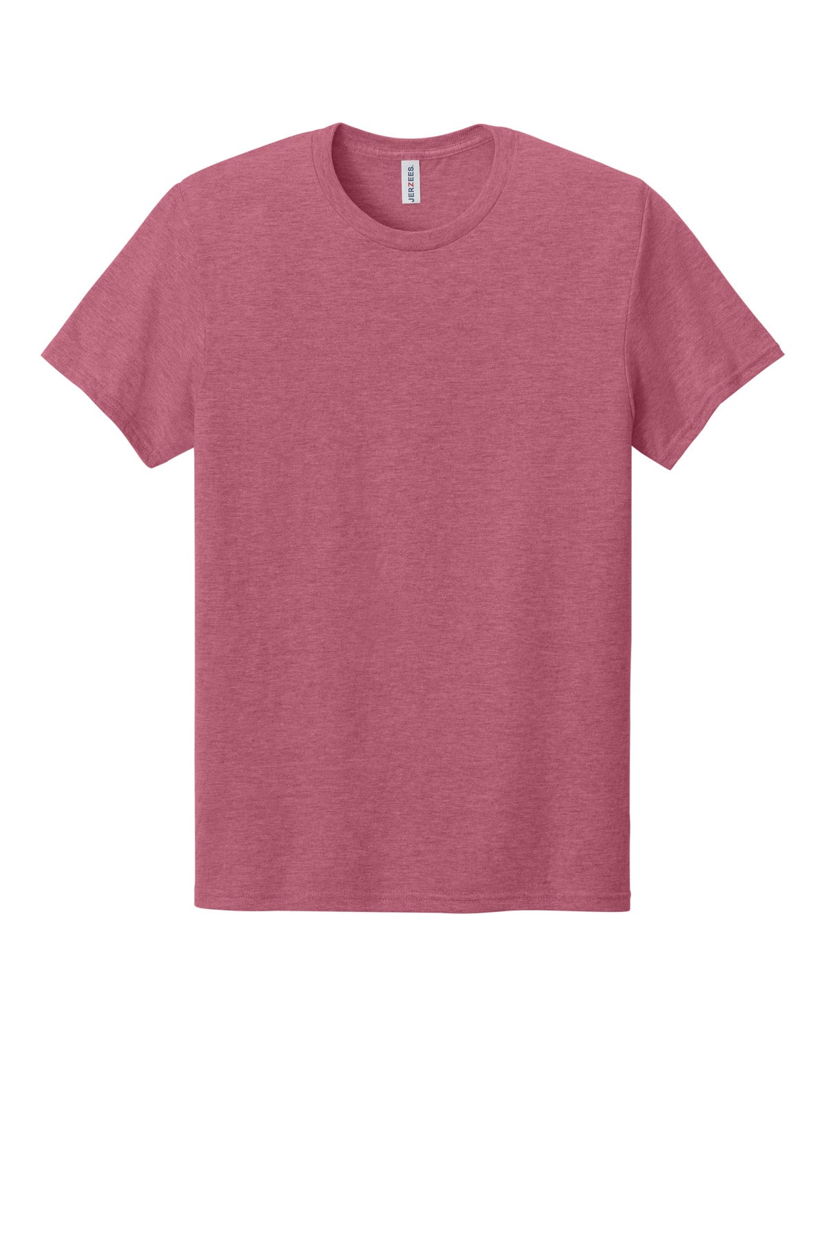 Front View of RspbryHthr Jerzees Premium Blend Ring Spun T-Shirt 560M