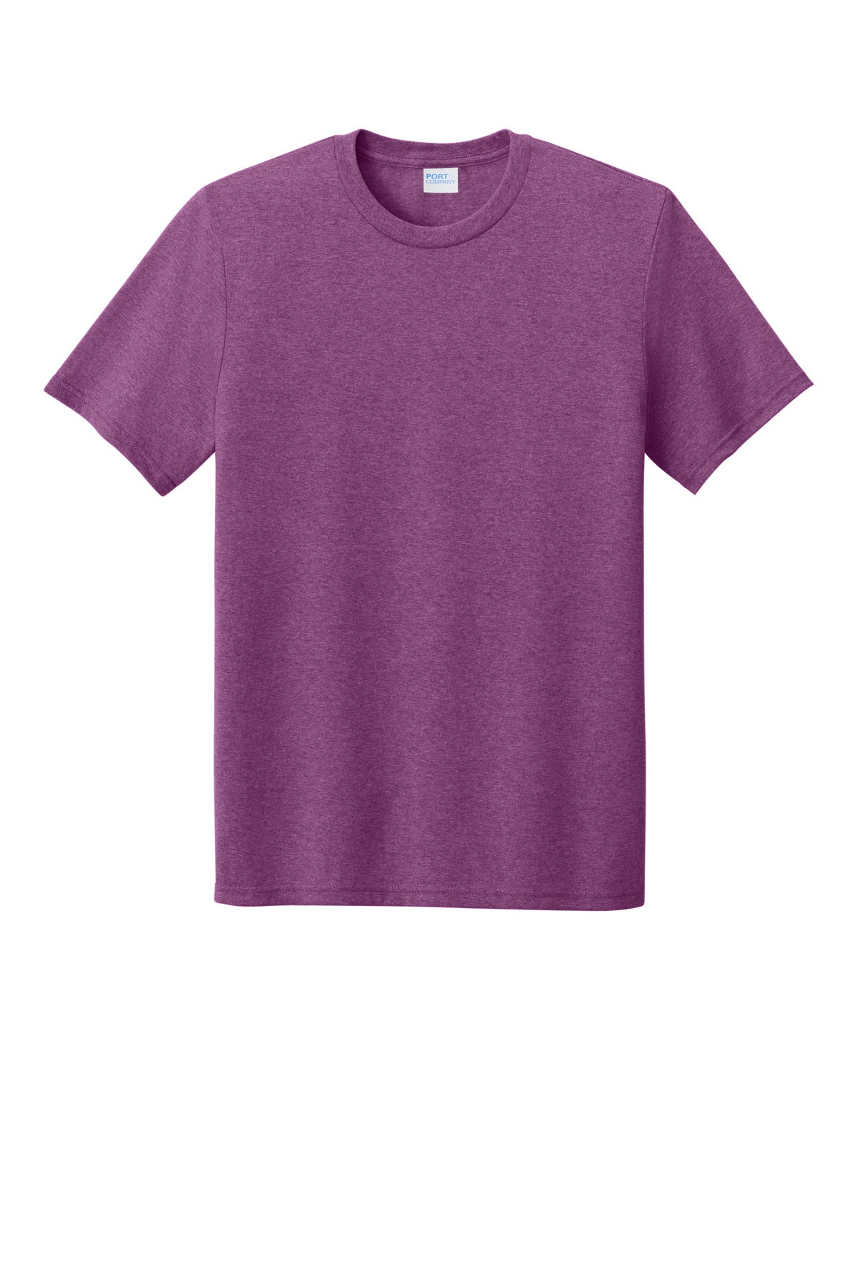 Front View of RspbryHthr Port & Co Tri-Blend Tee. PC330
