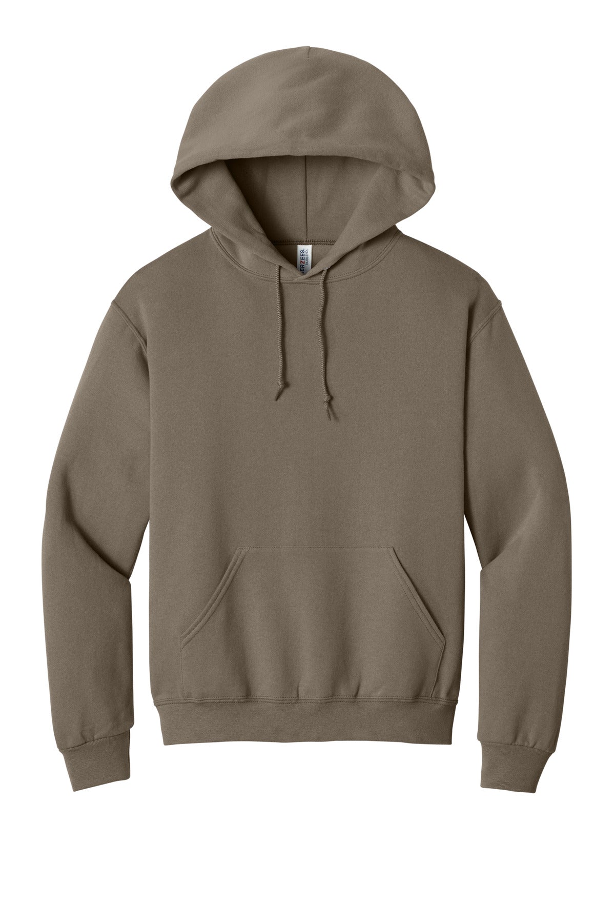 Front View of Safari Jerzees NuBlend Pullover Hooded Sweatshirt. 996M