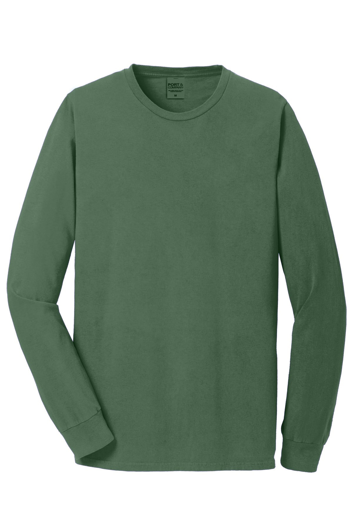Front View of Safari Port & Co Beach Wash Garment-Dyed Long Sleeve Tee PC099LS