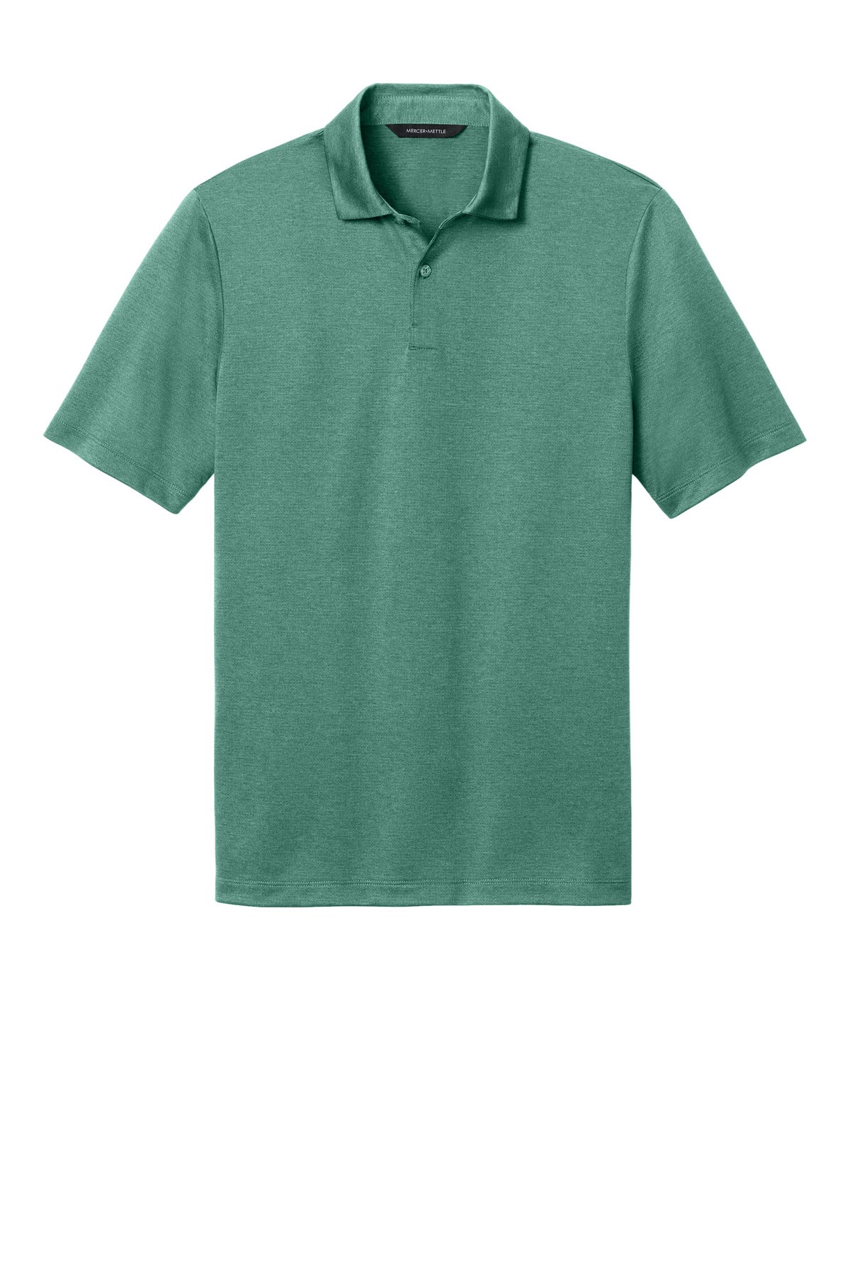 Front View of SageHthr Mercer+Mettle Recharge Jersey Polo MM1020