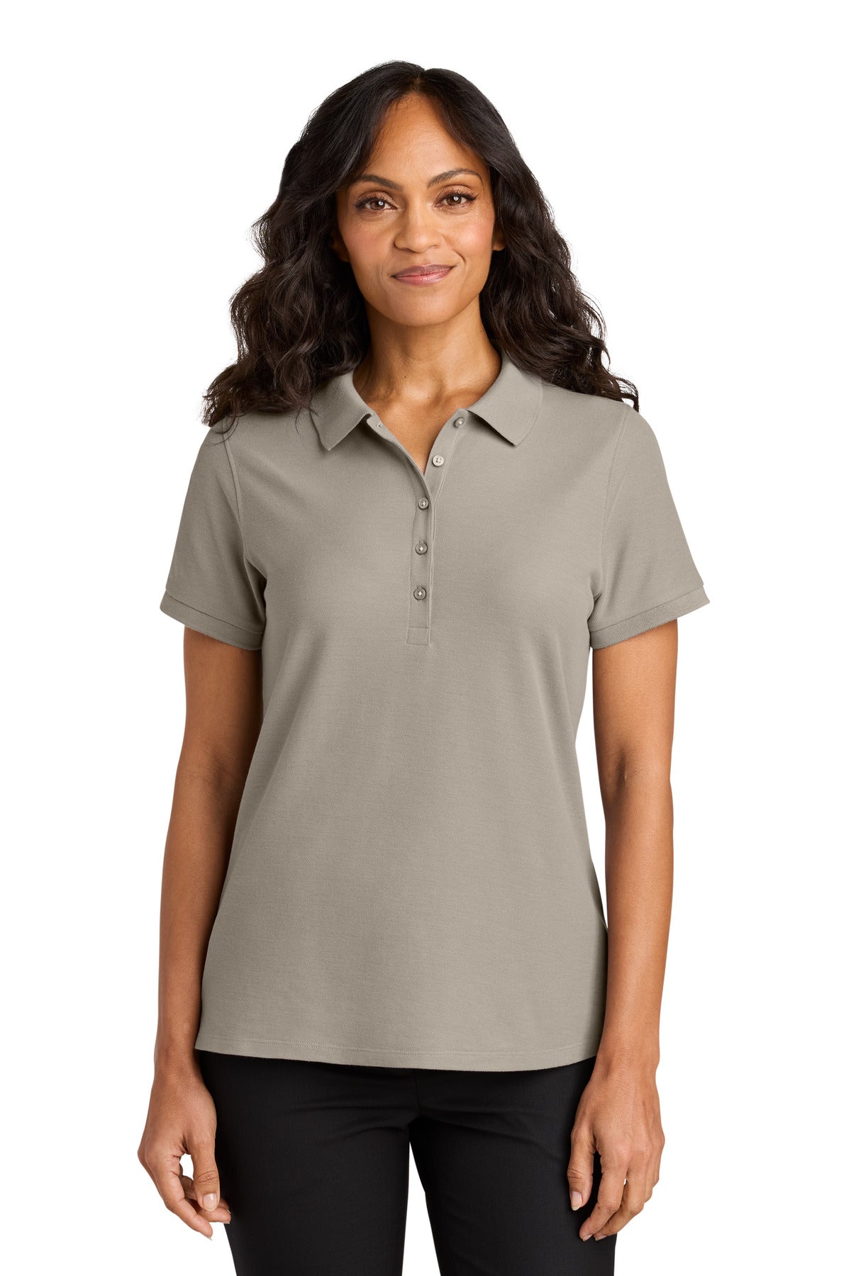 Front View of Sahara Port Authority Women's Wearever Signature Pique Polo LK200