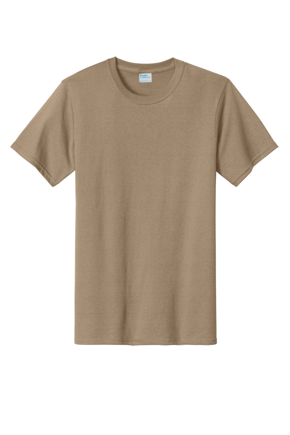 Front View of Sand Port & Co Tall Essential Tee. PC61T