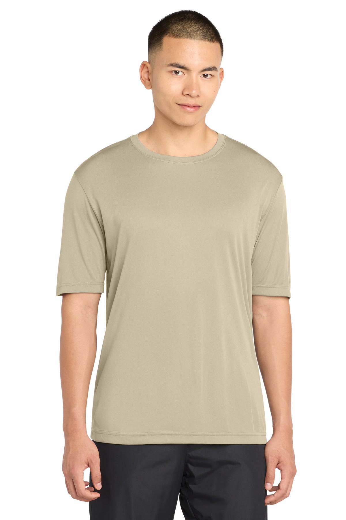 Front View of Sand Sport-Tek PosiCharge Competitor Tee. ST350