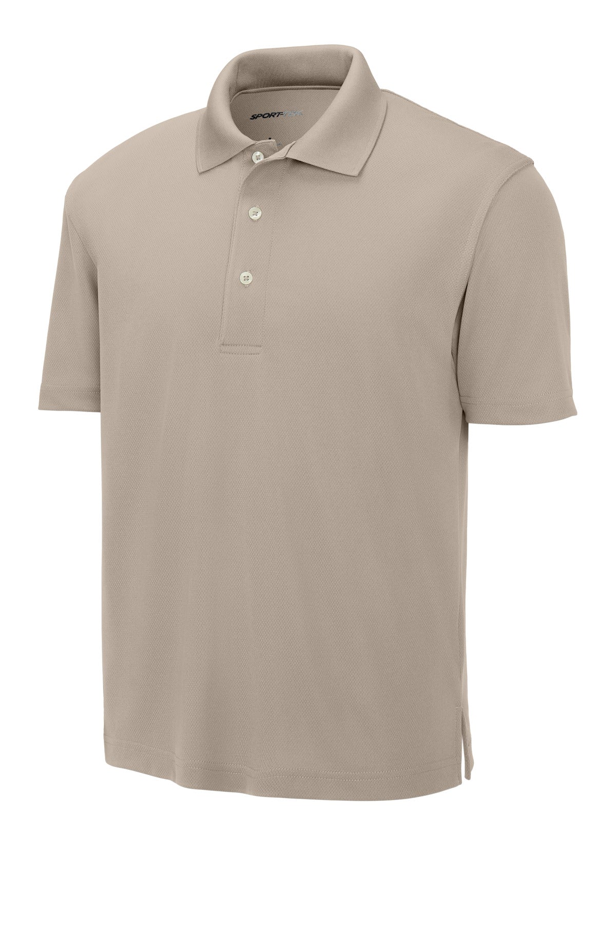 Front View of Sandstone Sport-Tek Dri-Mesh Polo. K469