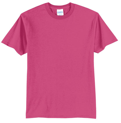 Front View of Sangria Port & Co Core Blend Tee. PC55