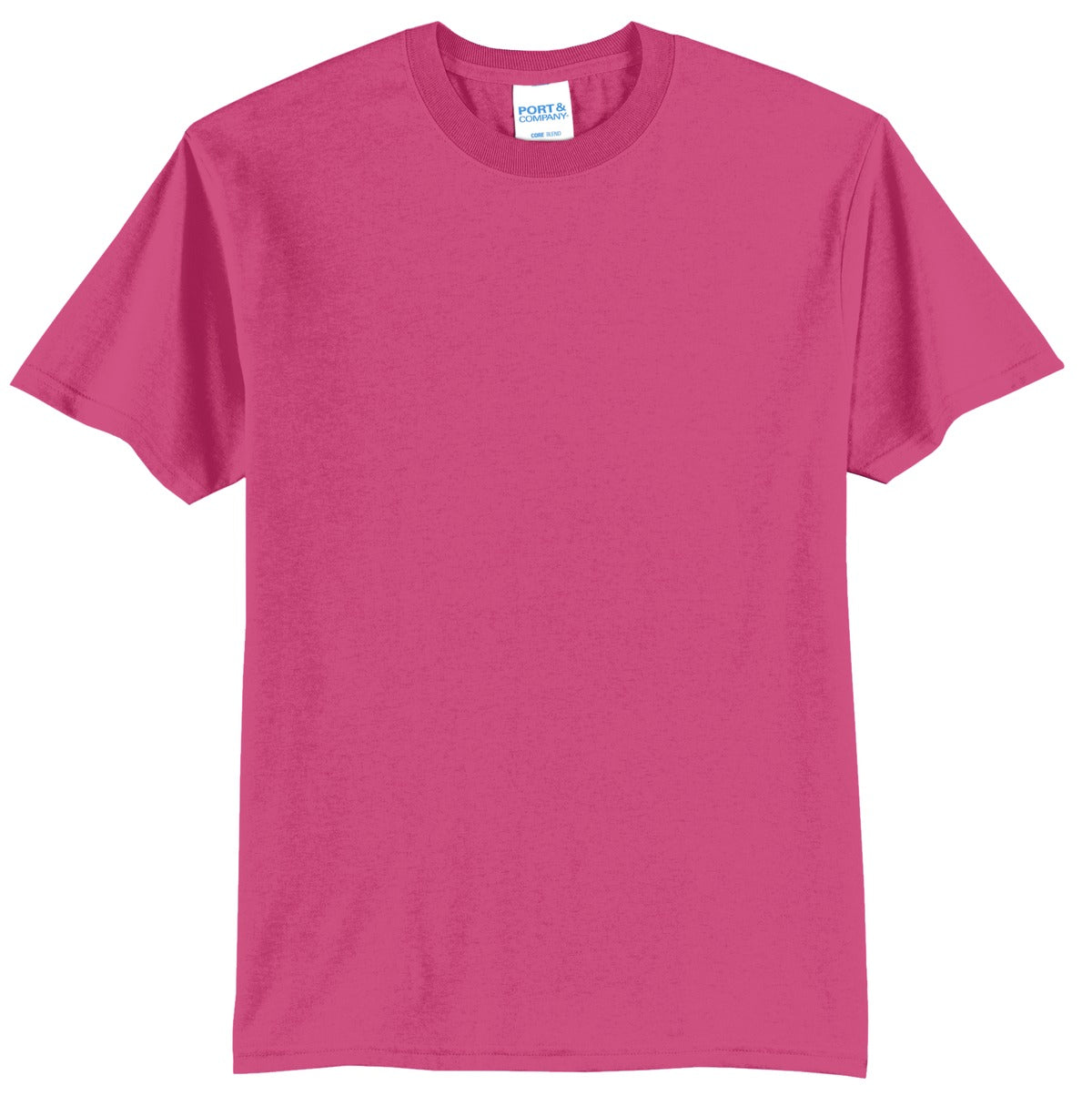 Front View of Sangria Port & Co Tall Core Blend Tee. PC55T