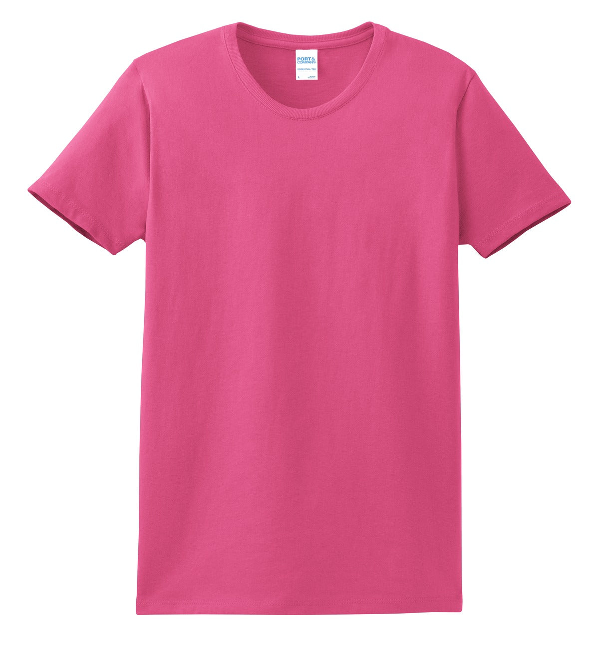 Front View of Sangria Port & Co Women's Essential Tee. LPC61