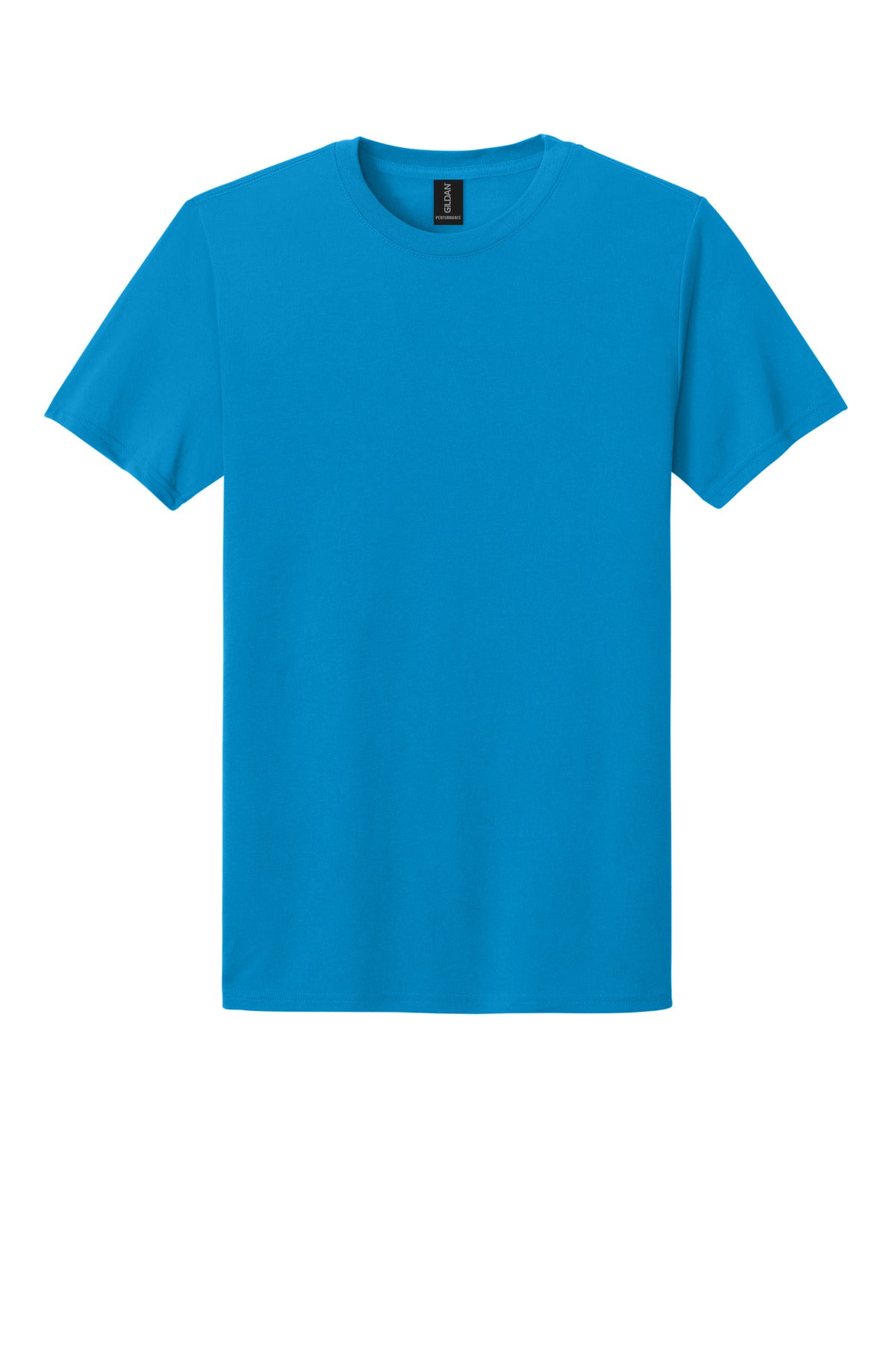 Front View of Sapphire Gildan Gildan Performance T-Shirt. 42000