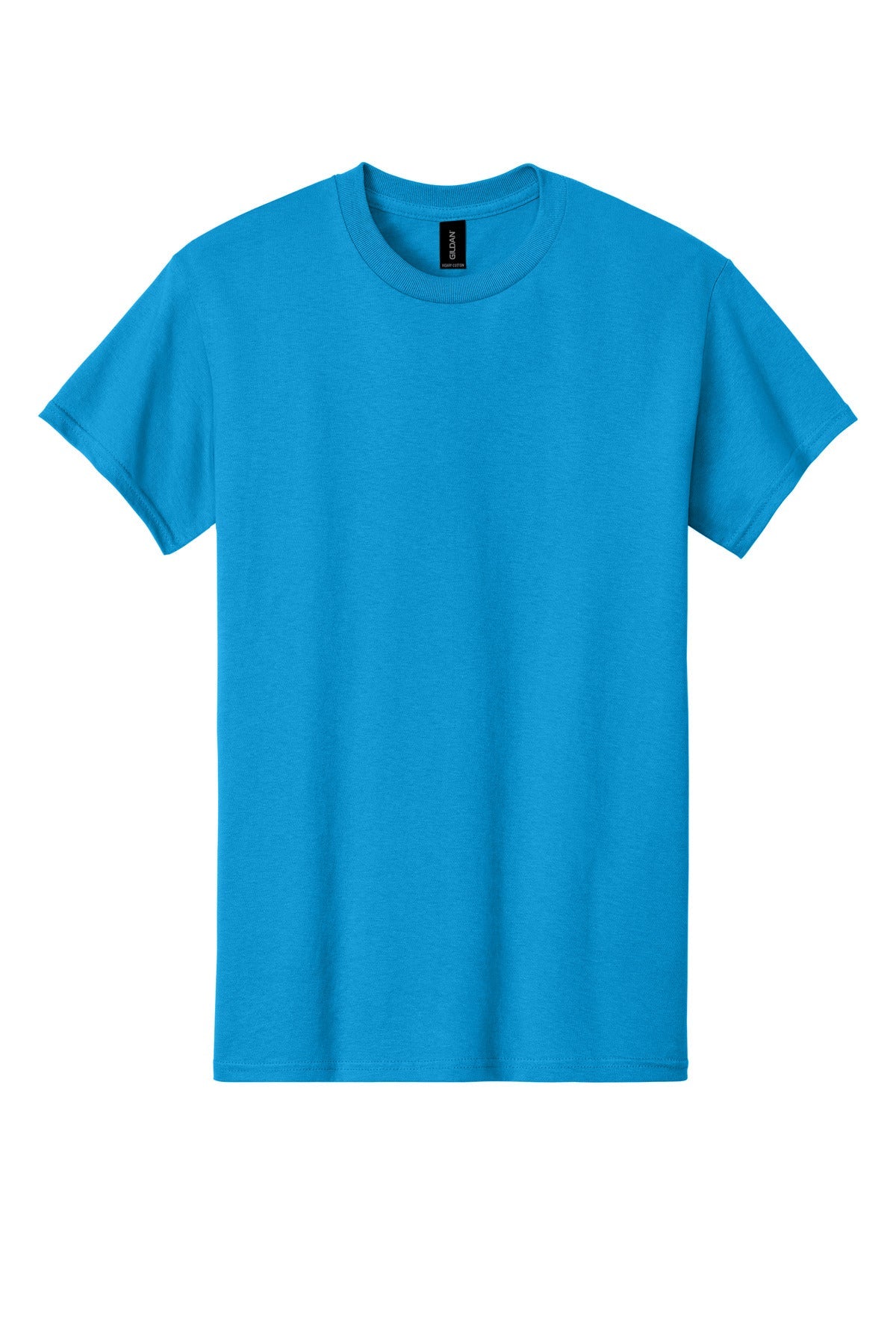 Front View of Sapphire Gildan - Heavy Cotton 100% Cotton T-Shirt. 5000