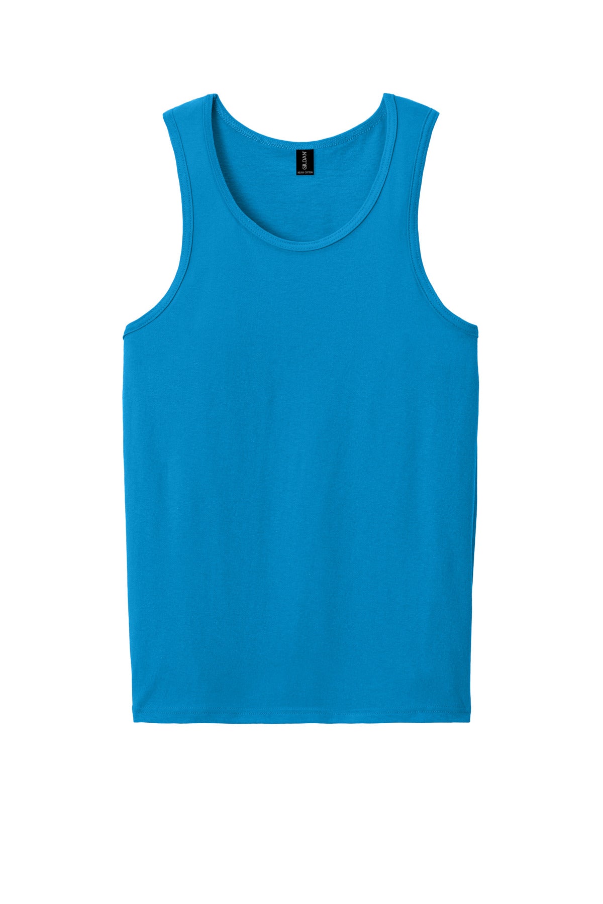 Front View of Sapphire Gildan Heavy Cotton Tank Top. G5200