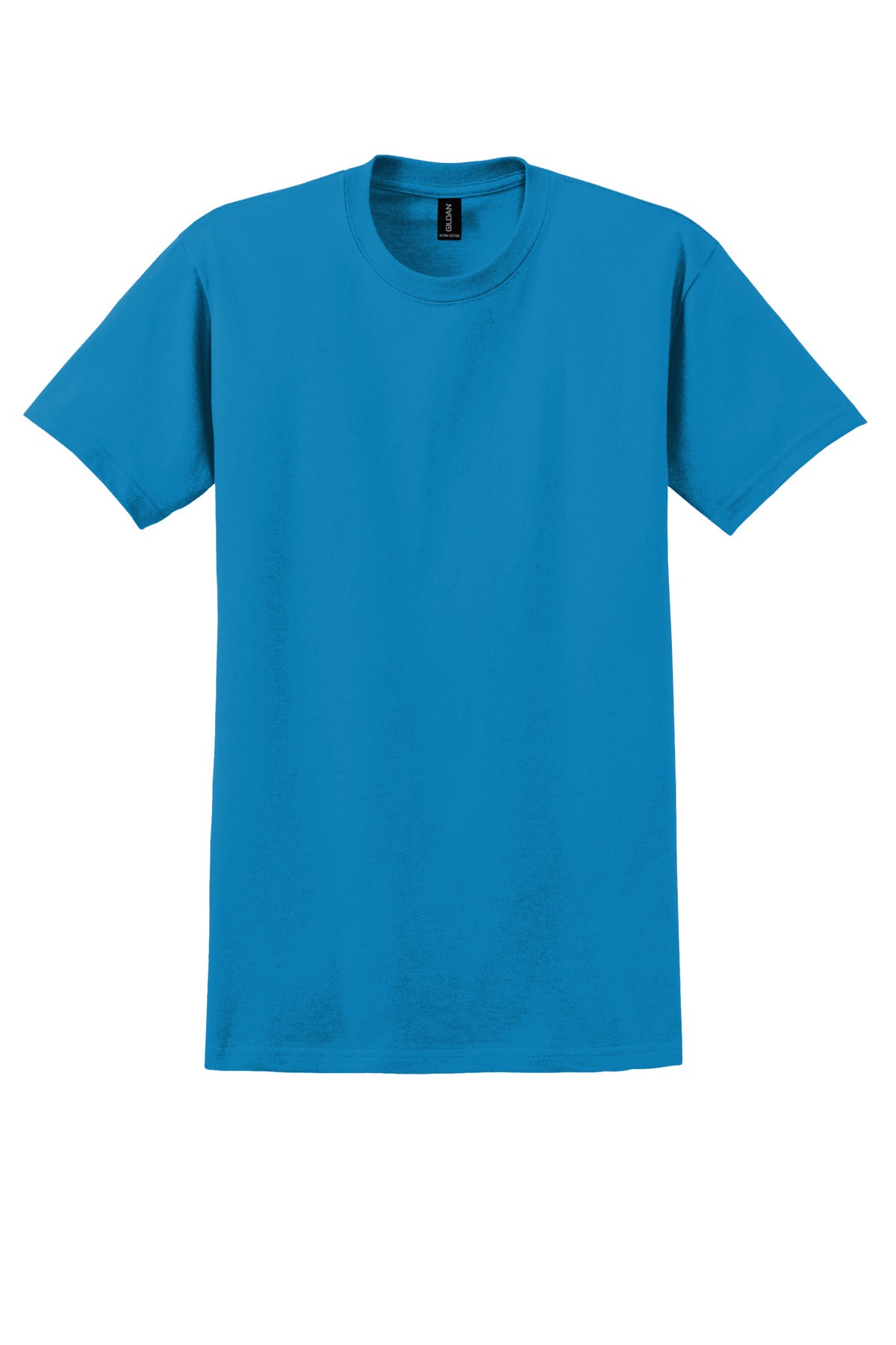 Front View of Sapphire Gildan - Ultra Cotton 100% US Cotton T-Shirt. 2000