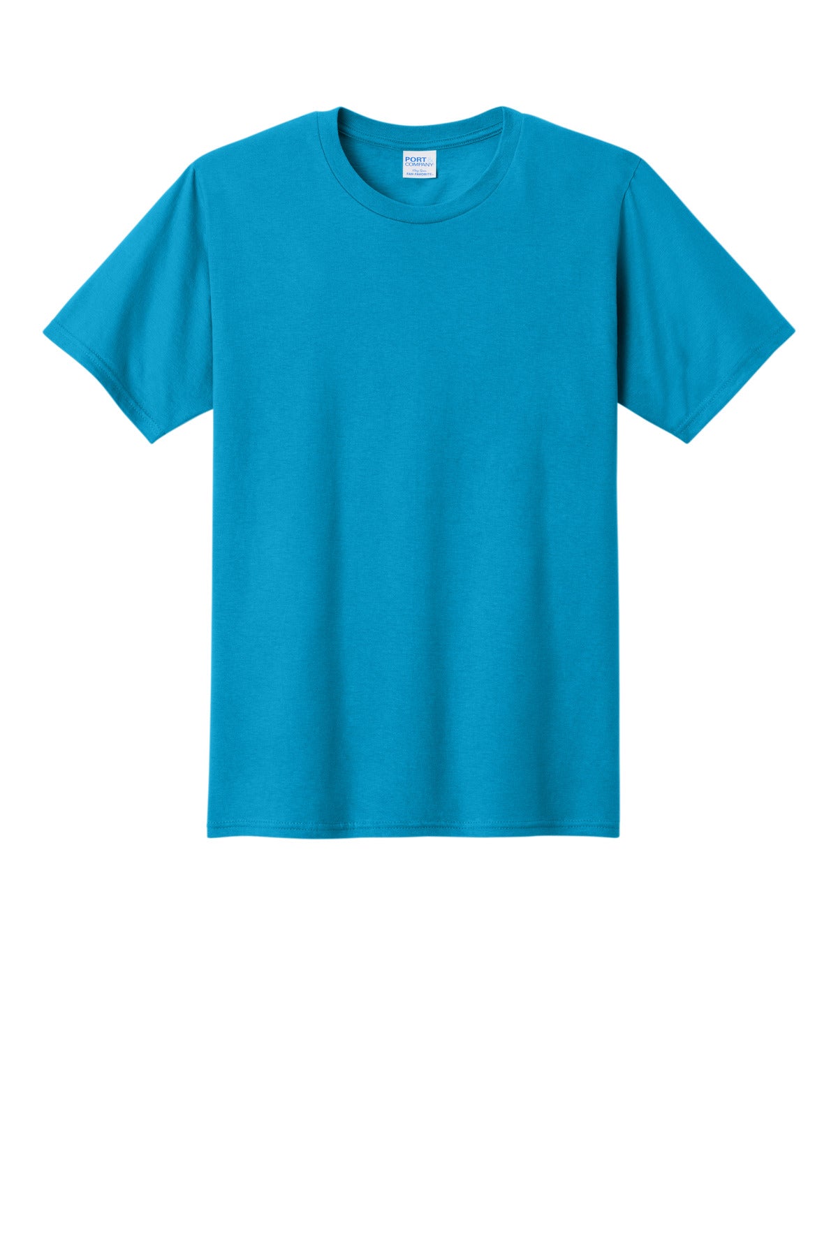 Front View of Sapphire Port & Co Fan Favorite Tee. PC450