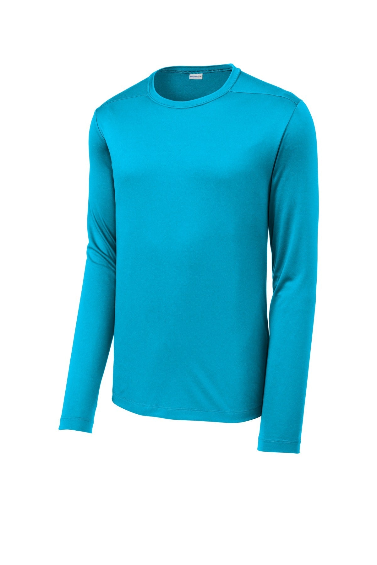 Front View of Sapphire Sport-Tek Posi-UV Pro Long Sleeve Tee. ST420LS