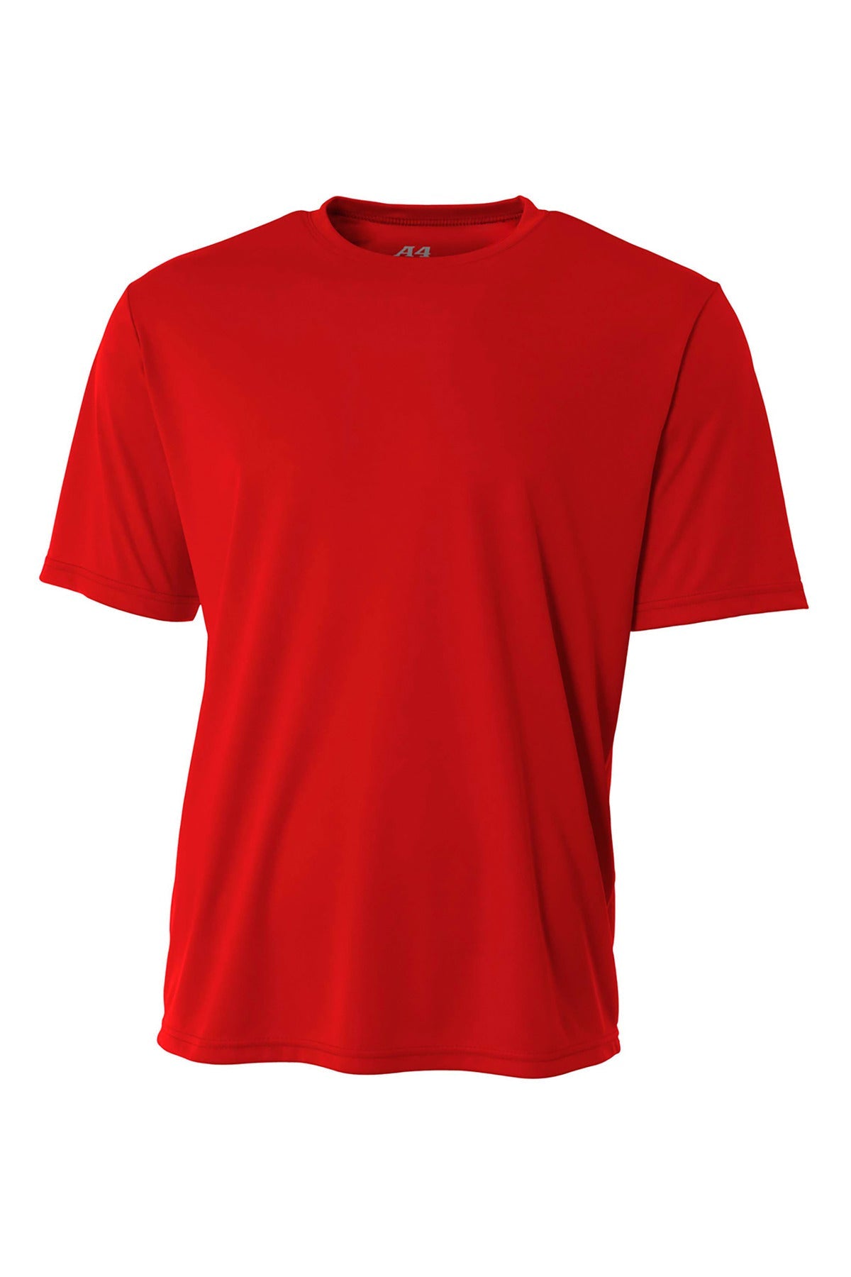 Front View of Scarlet A4 Youth Cooling Performance Short Sleeve Tee A4NB3142