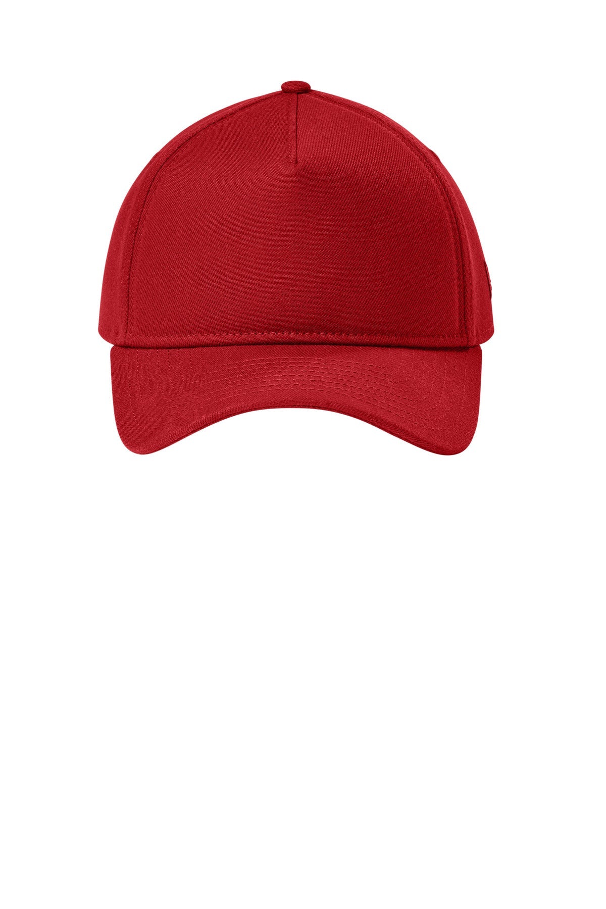 Front View of Scarlet New Era A-Frame Snapback Cap NE211