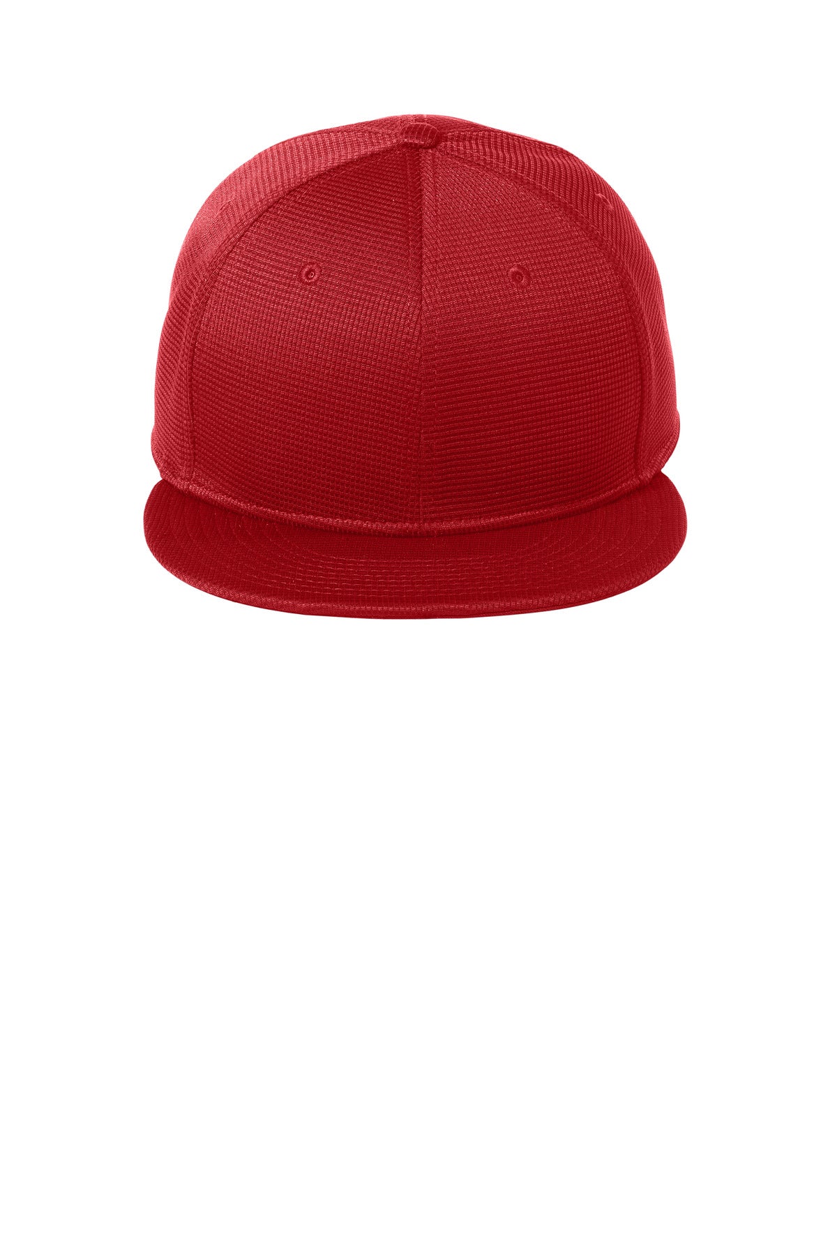 Front View of Scarlet New Era Pivot Flat Bill Snapback Cap NE409