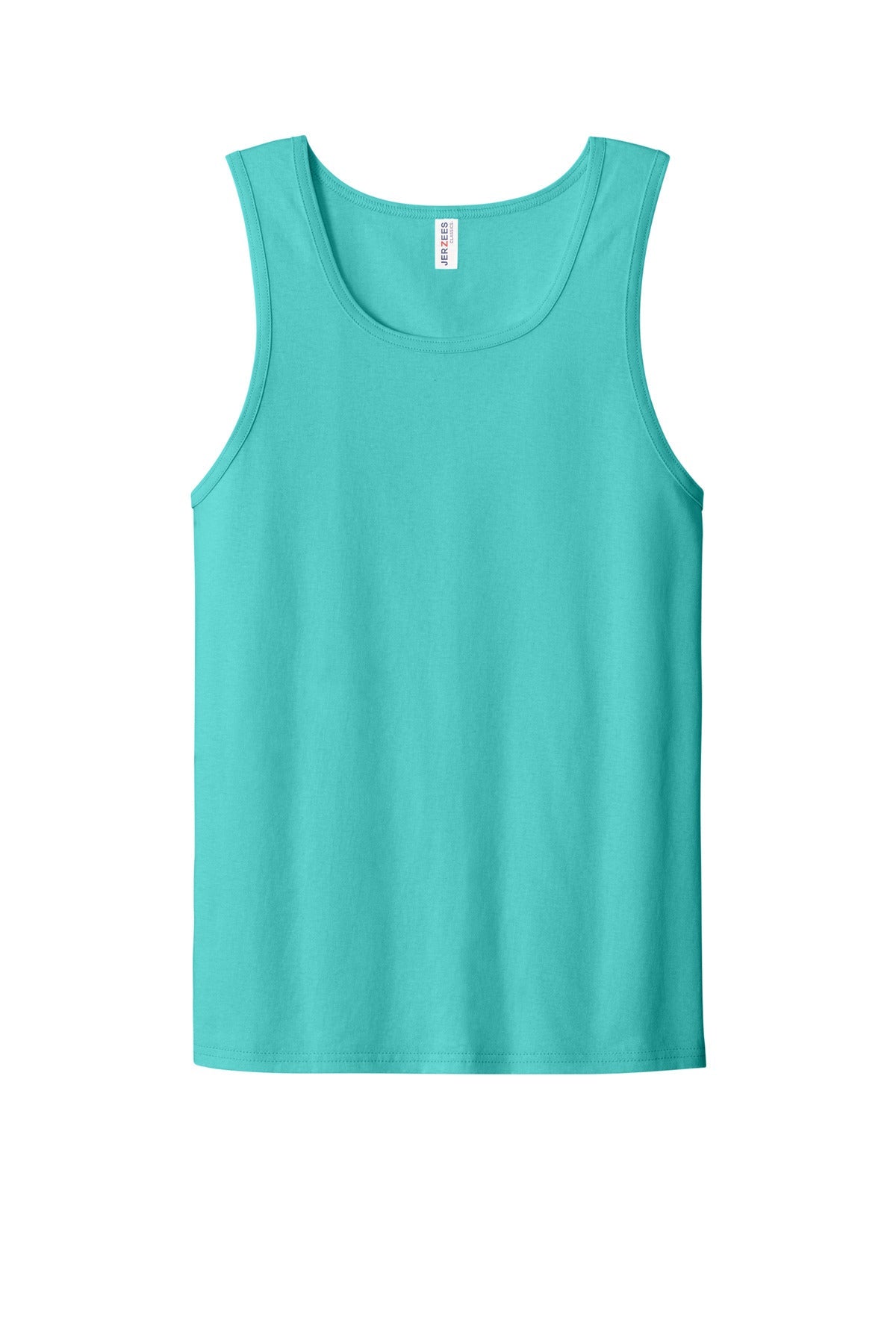 Front View of ScubaBlue Jerzees Classics Unisex Cotton Tank 363TK