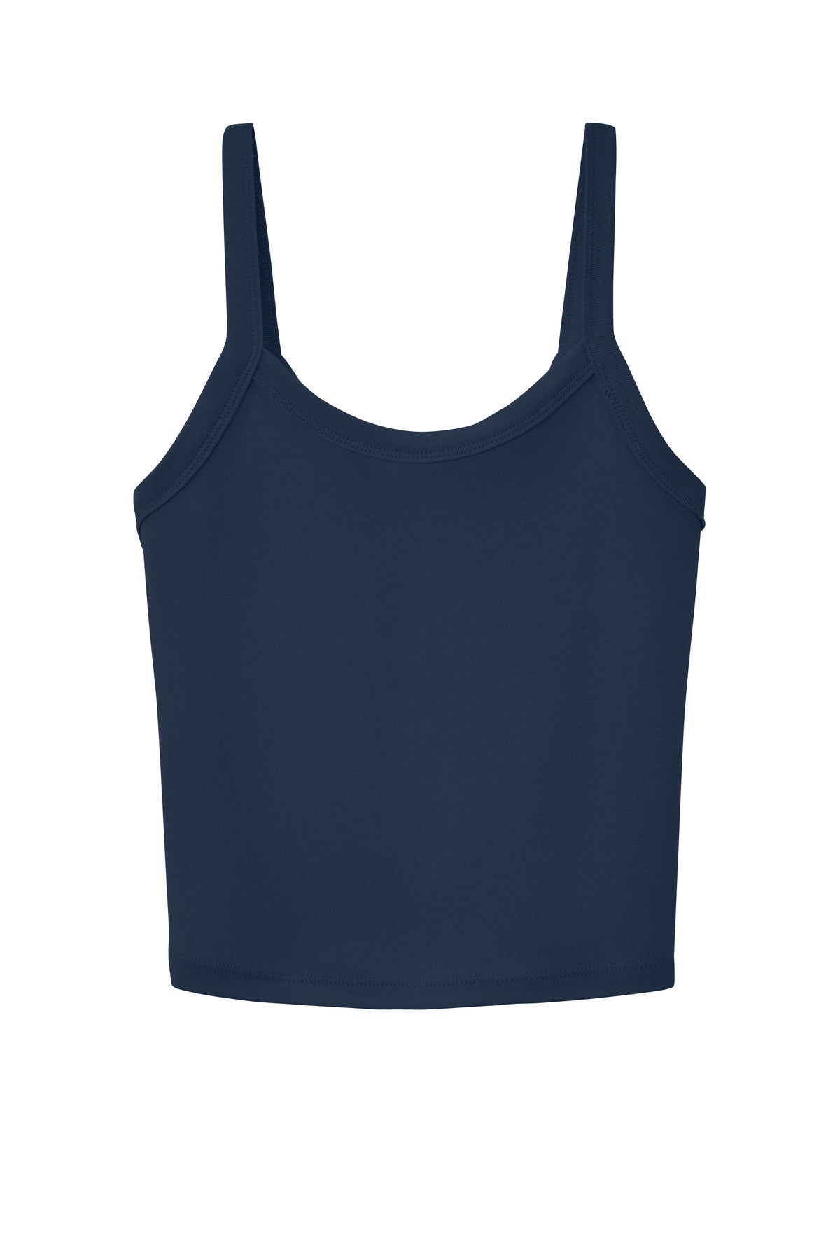 Front View of SdNvyBlend BELLA+CANVAS Women's Micro Rib Spaghetti Strap Tank BC1012