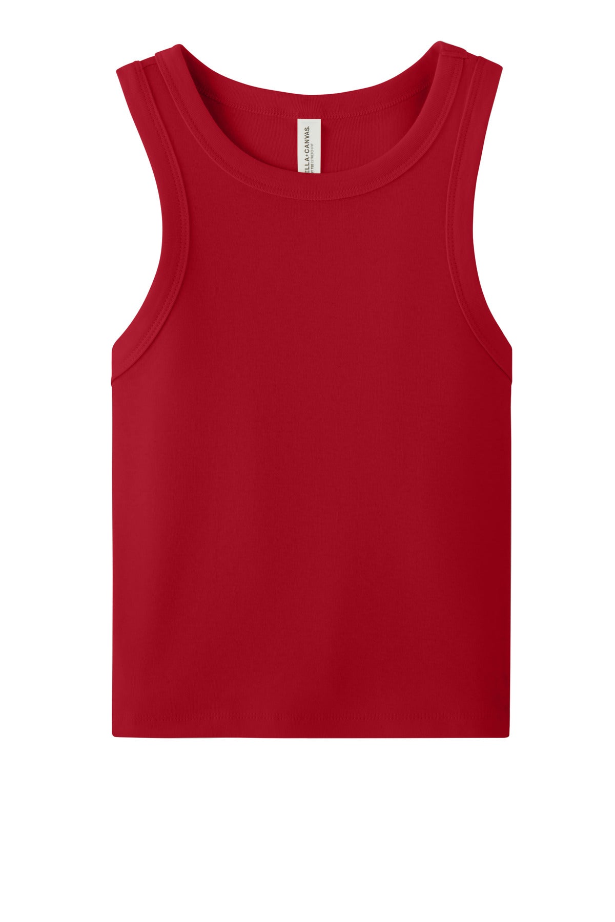 Front View of SdRedBlend BELLA+CANVAS Women's Micro Rib Racer Tank BC1019