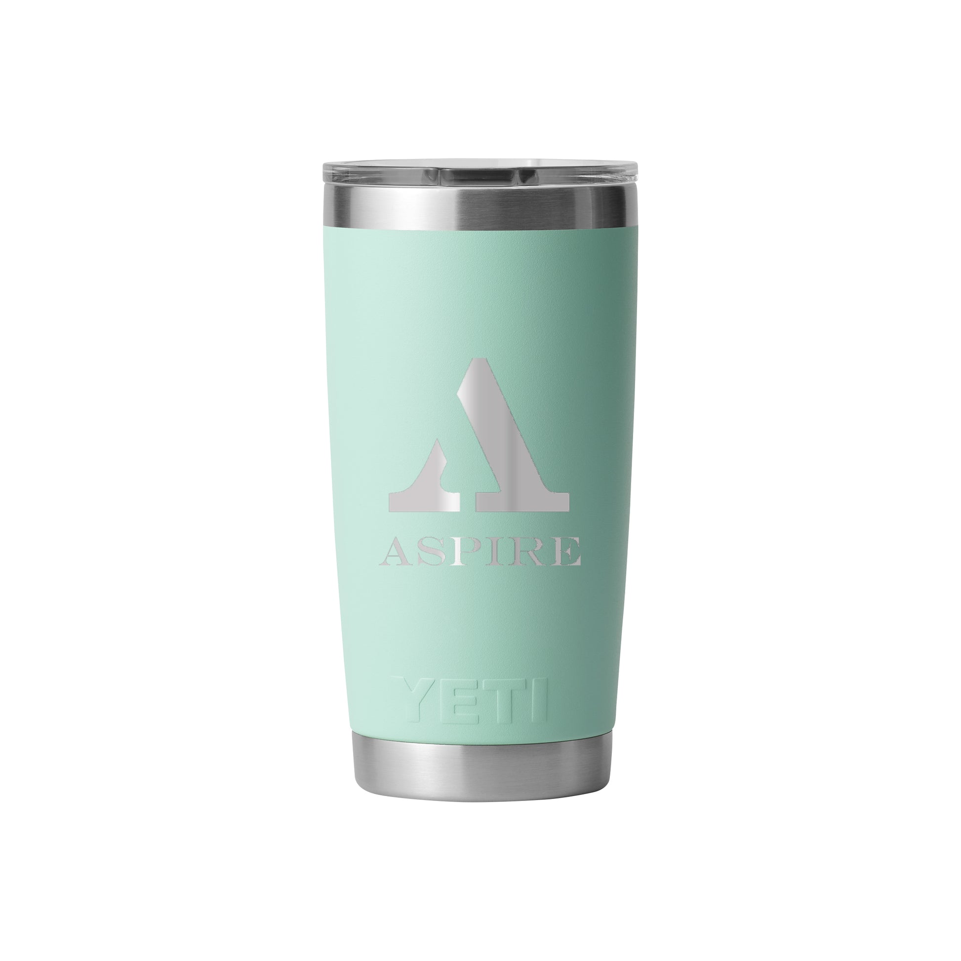 Front View of SEAFOAM Rambler® 20 oz Tumbler MagSlider™ Lid