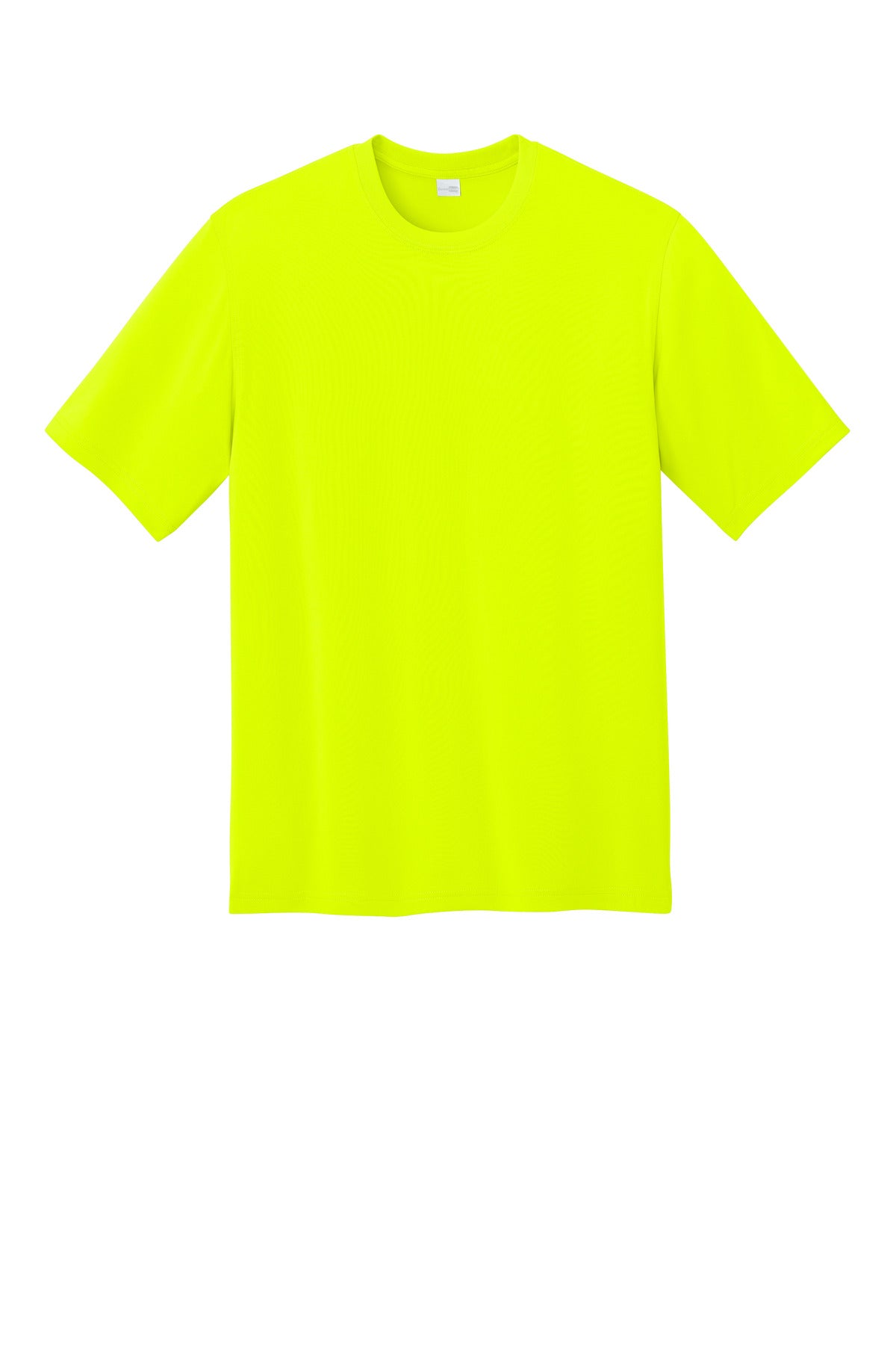 Front View of SftyYellow CornerStone Workwear Pro Short Sleeve Tee CS440