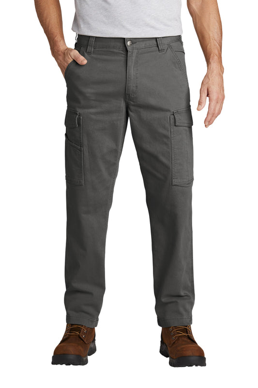 Front View of Shadow Grey Carhartt Rugged Flex Rigby Cargo Pant CT103574