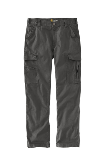 Front View of Shadow Grey Carhartt Rugged Flex Rigby Cargo Pant CT103574