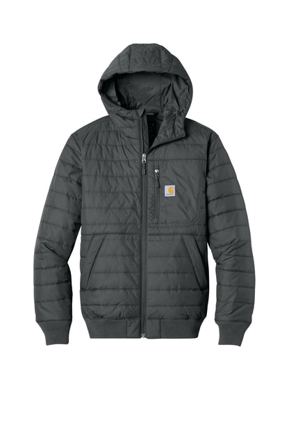 Front View of ShadowGrey Carhartt Gilliam Insulated Hooded Jacket CT106543