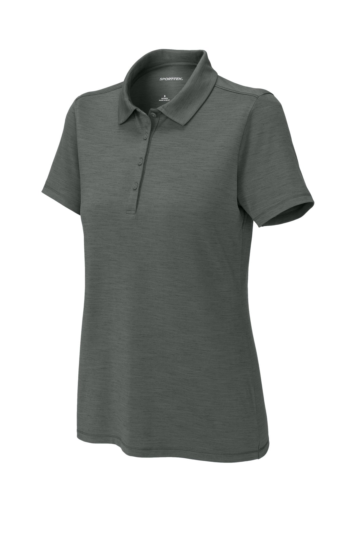 Front View of ShadowGrey Sport-Tek Women's Versa Polo LST490