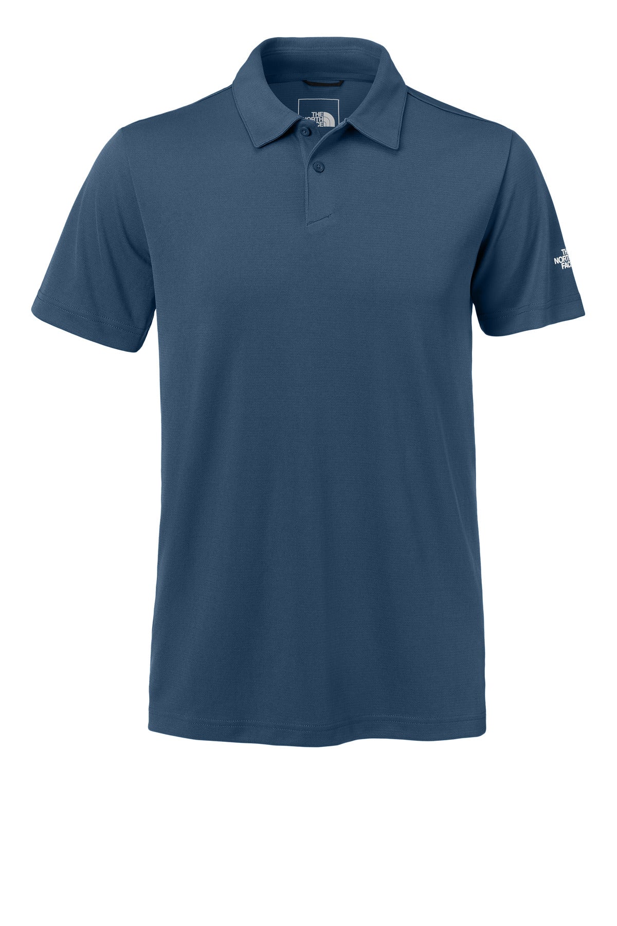Front View of ShadyBlue The North Face Ambition Polo NF0A8ENM