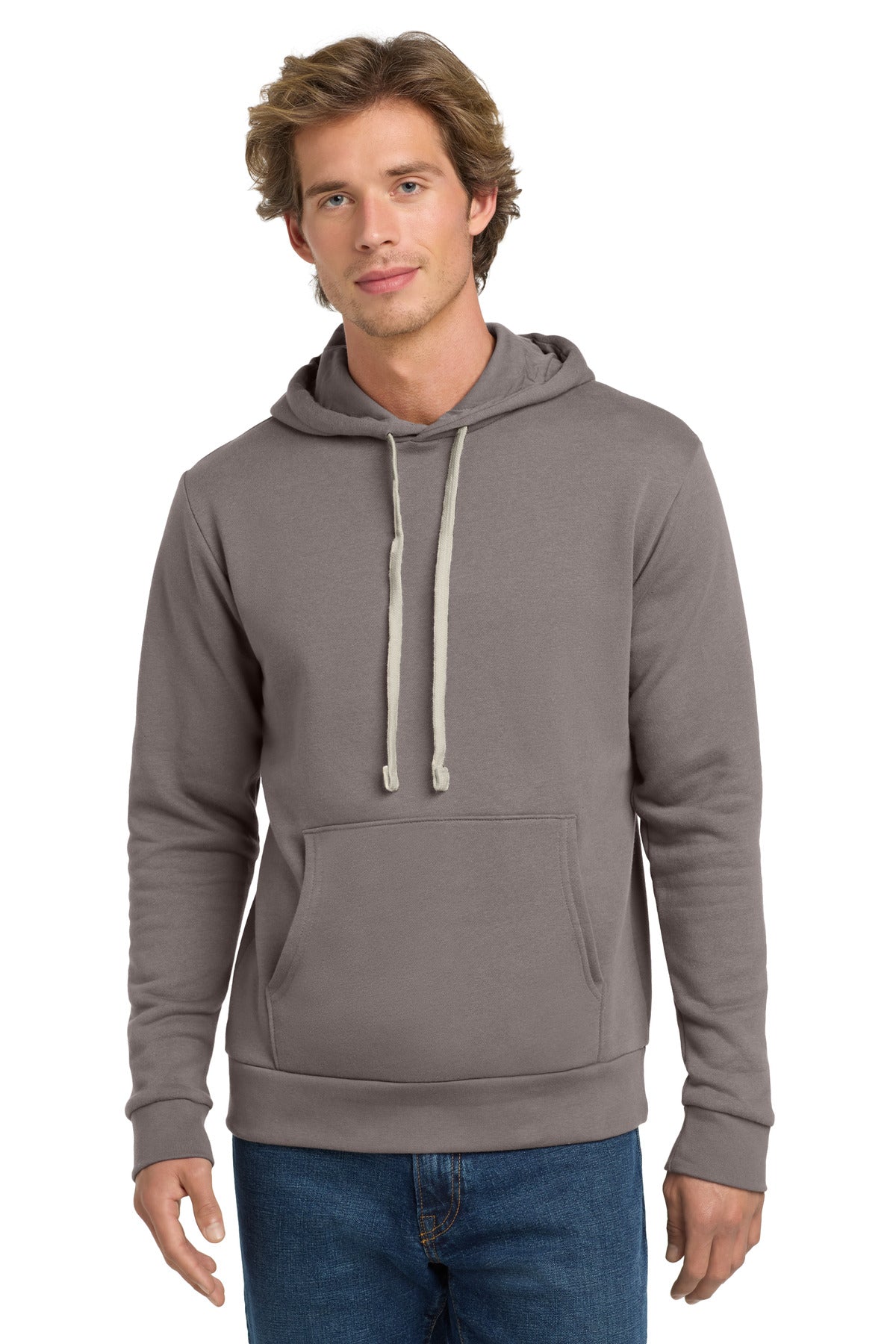 Front View of Shitake Next Level Apparel Adult Santa Barbara Pullover Hoodie. NL9303