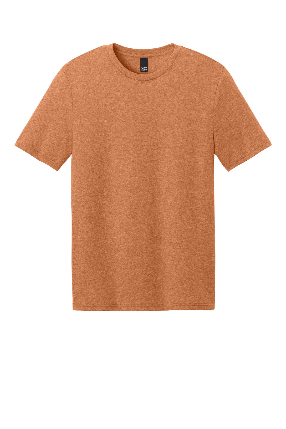 Front View of SiennaHthr District Perfect Weight CVC Tee DT184