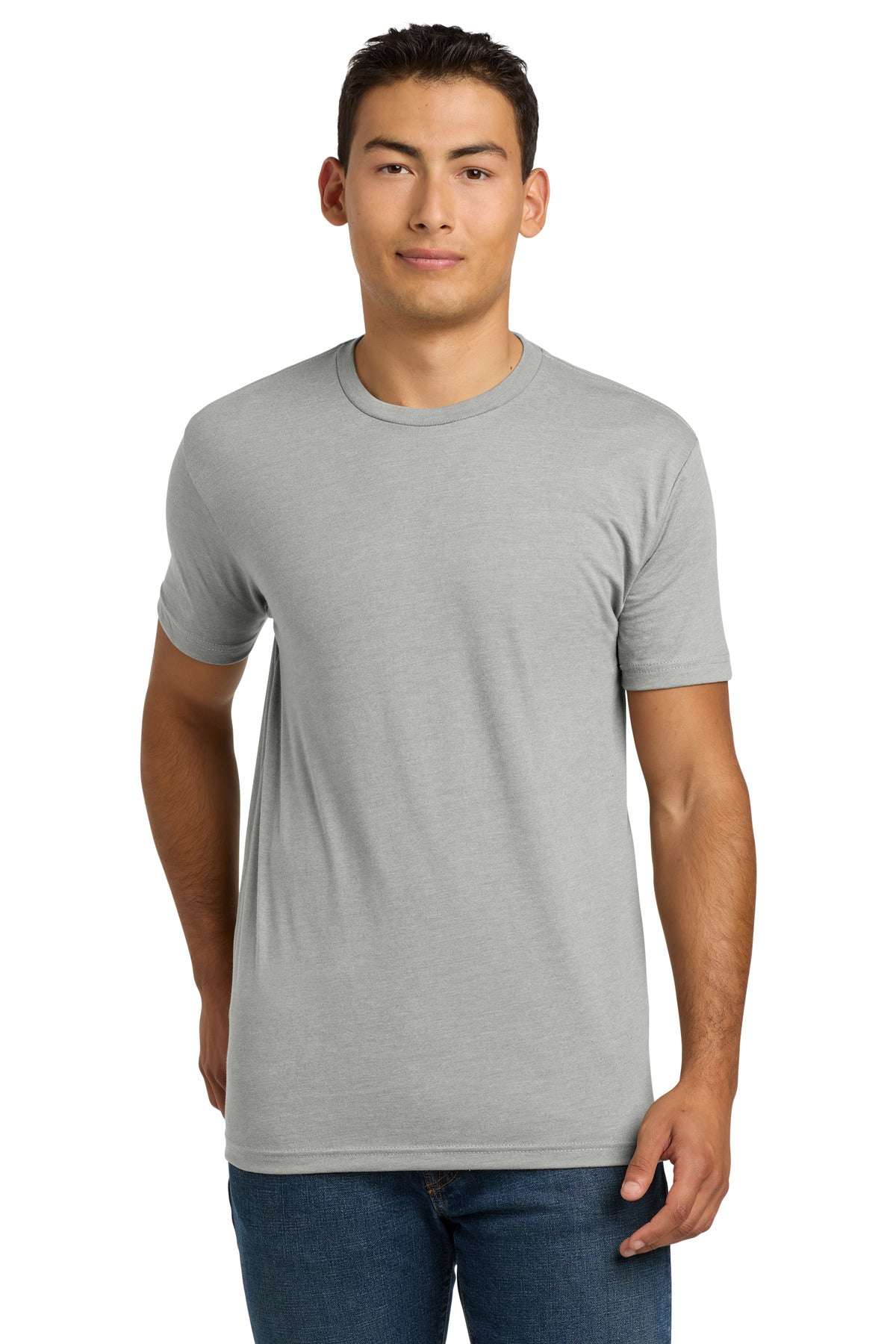 Front View of Silk Next Level Apparel Adult CVC Tee. NL6210