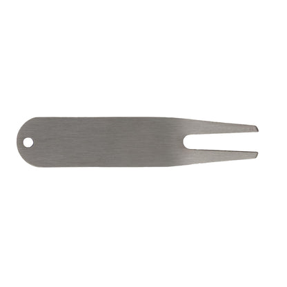Front View of Silver Classic Metal Divot Tool plain