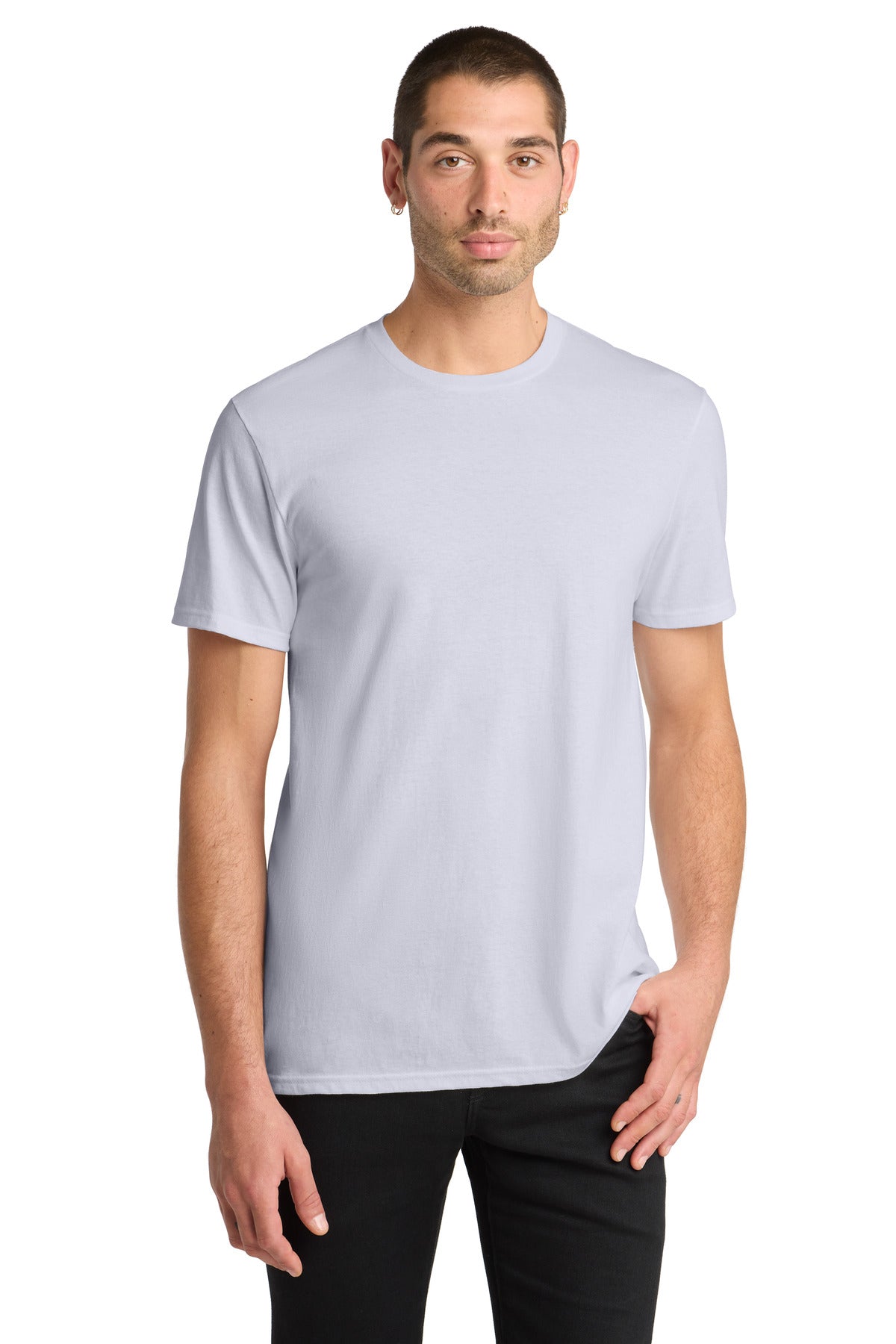 Front View of Silver District The Concert Tee DT5000