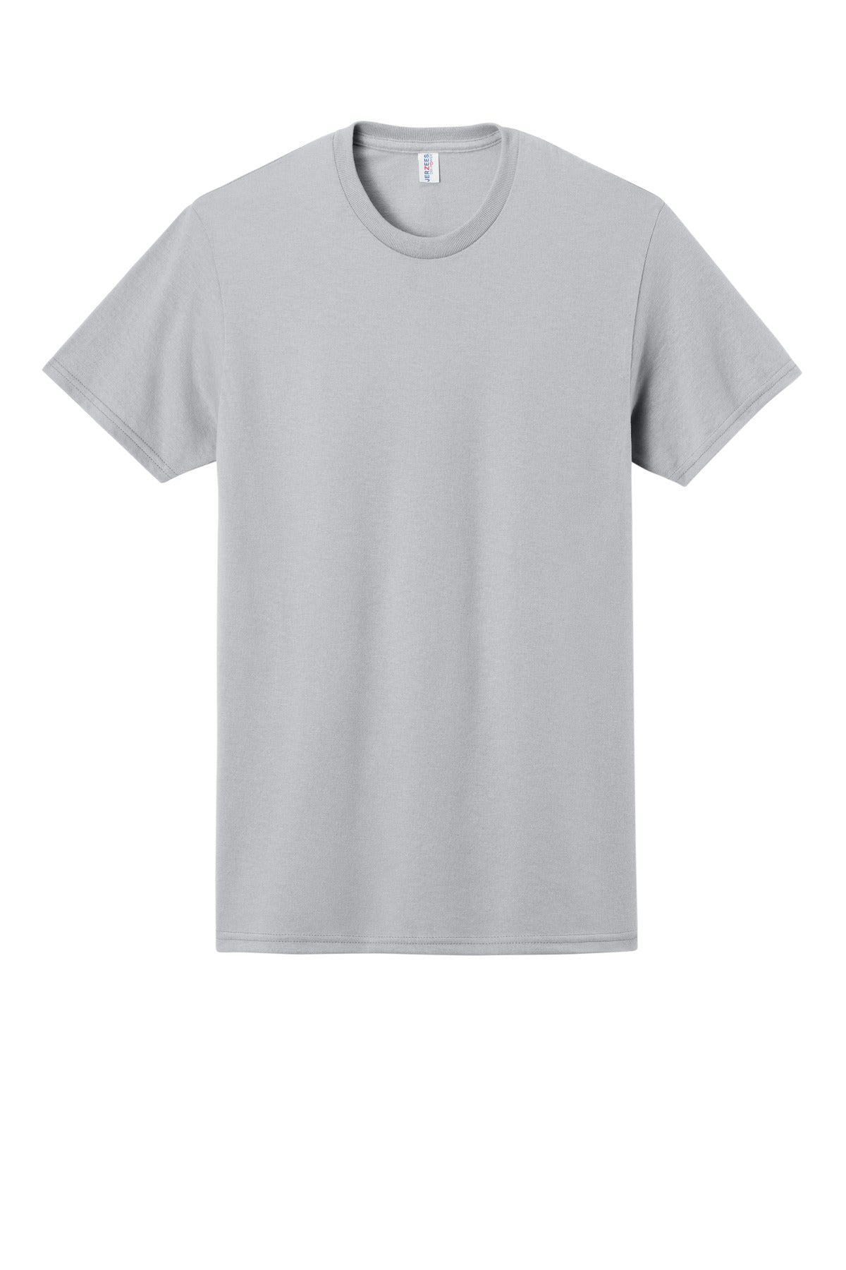 Front View of Silver Jerzees - Dri-Power 50/50 Cotton/Poly T-Shirt. 29M