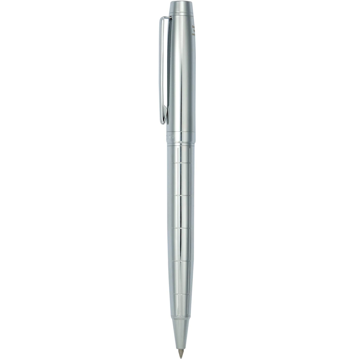 Front View of Silver Luxe Recycled Brass Pillar Ballpoint? plain