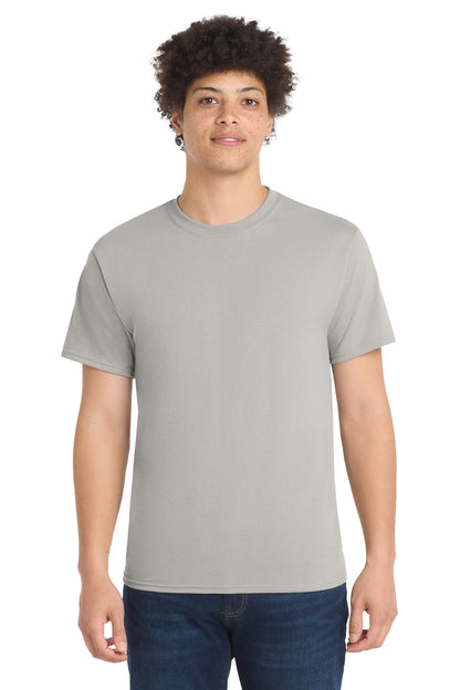 Front View of Silver Port & Co Core Blend Tee. PC55
