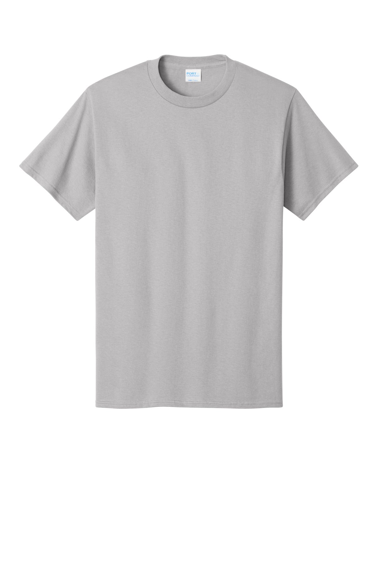 Front View of Silver Port & Co Core Cotton Tee. PC54