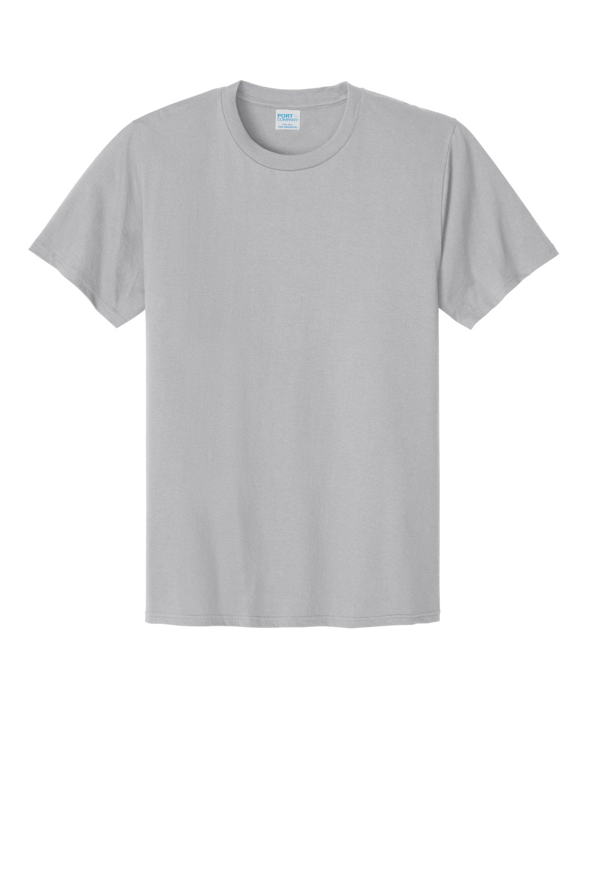 Front View of Silver Port & Co CVC Tee PC340