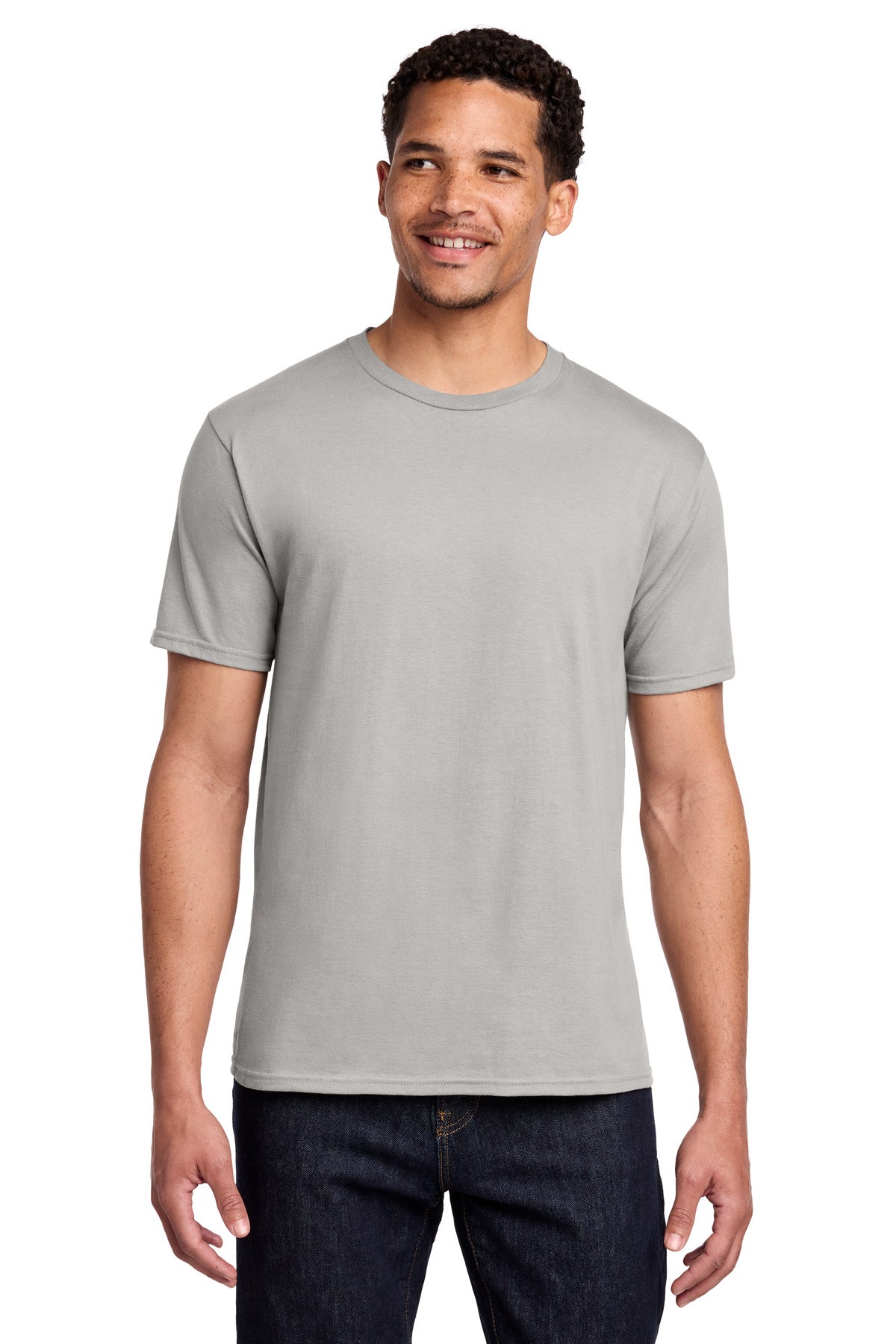 Front View of Silver Port & Co Fan Favorite Tee. PC450