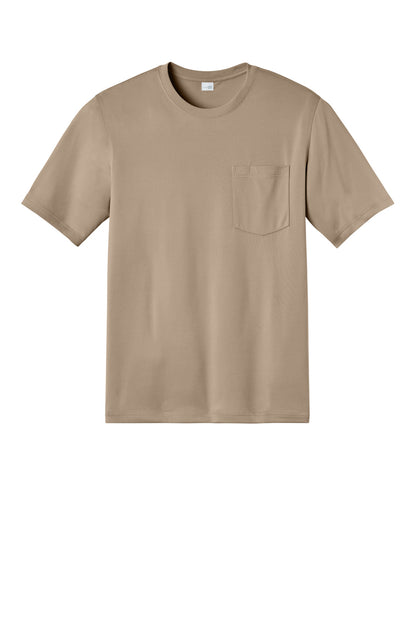 Front View of SilverTan CornerStone Workwear Pro Short Sleeve Pocket Tee CS440P