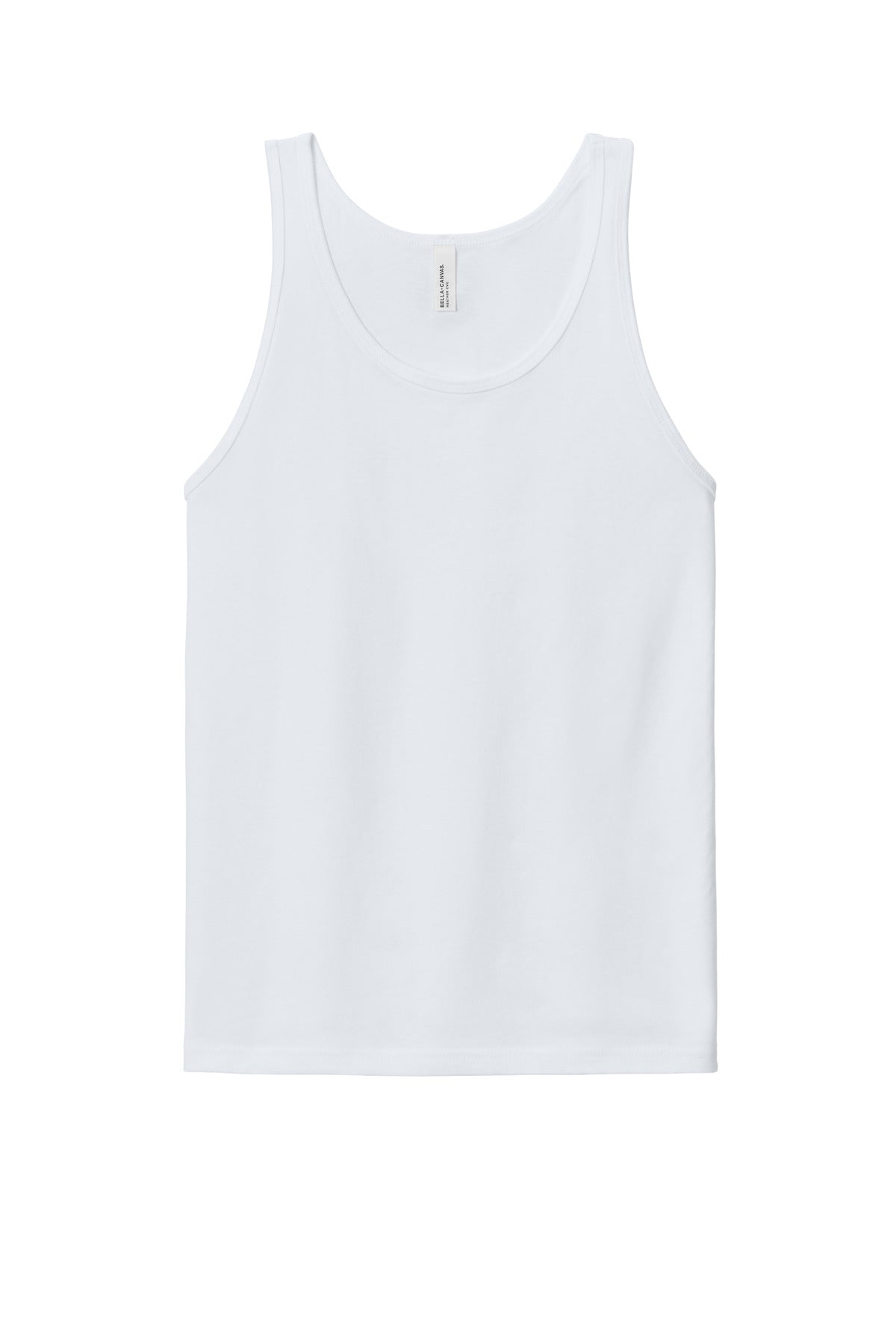 Front View of SldWhBlend BELLA+CANVAS Unisex Heather CVC Tank BC3480CVC