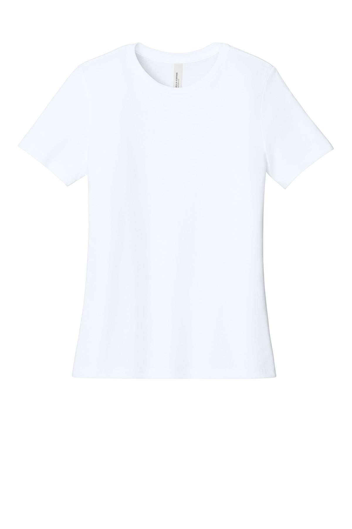 Front View of SldWhBlend BELLA+CANVAS Women's Relaxed CVC Tee BC6400CVC